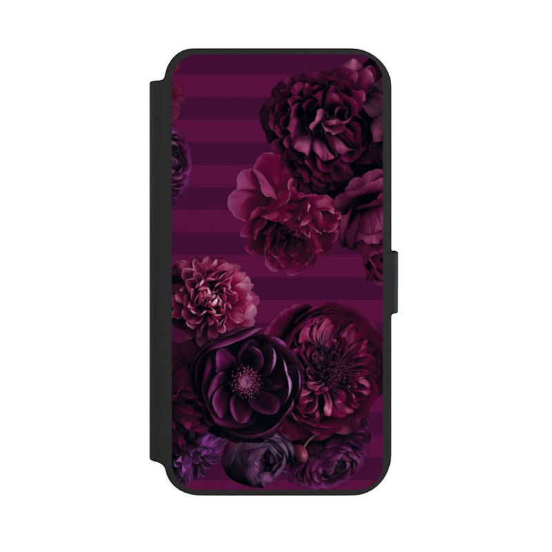 Galaxy S23 + NIVOflip Majestic Baroque Blossom Dream Burgundy Pink with AI
