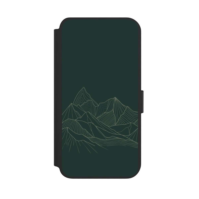 Galaxy S23 + NIVOflip Mountain Line Art Green