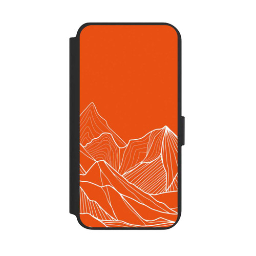 Samsung Galaxy S23+ NIVOflip Höhenlinien Berg Orange