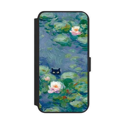 Samsung Galaxy S23+ NIVOflip Katze im Teich Monet Gemälde Impressionismus