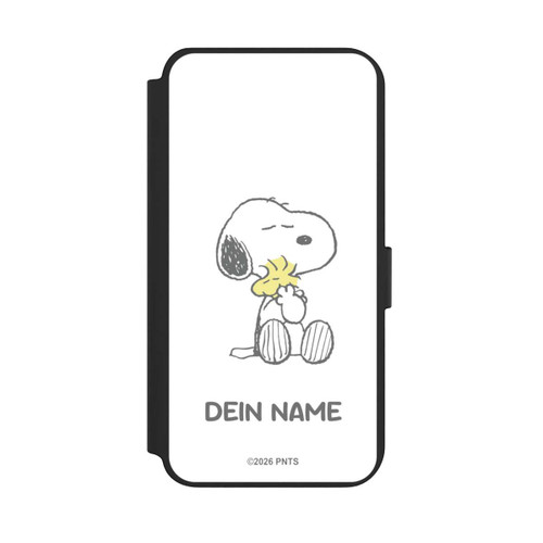 Samsung Galaxy S23+ NIVOflip Snoopy And Woodstock Cuddling Personalisierbar