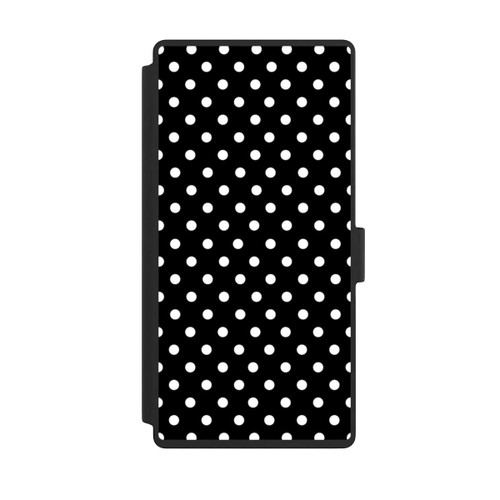 Samsung Galaxy S23 Ultra NIVOflip Polka Dots Schwarz und Weiß