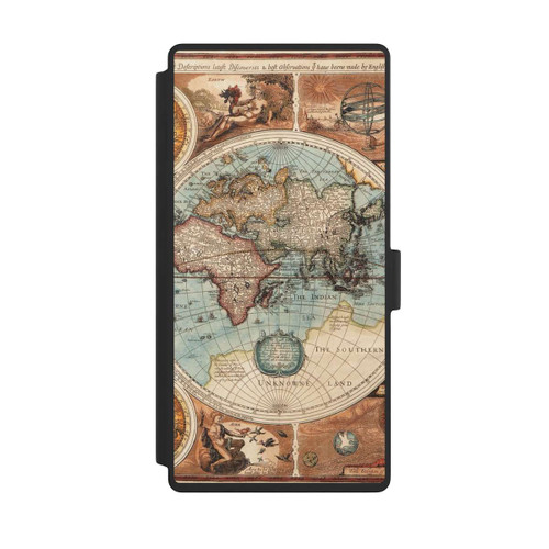 Samsung Galaxy S23 Ultra NIVOflip Vintage Weltkarte