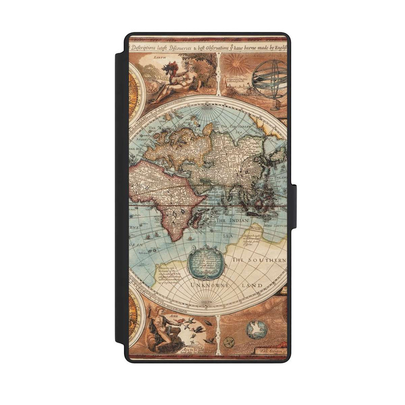 Galaxy S23 Ultra NIVOflip Vintage Worldmap