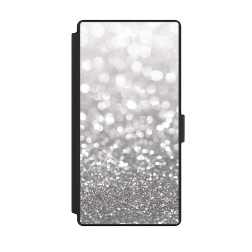 Samsung Galaxy S23 Ultra NIVOflip Pluie de Paillettes Argentées Look