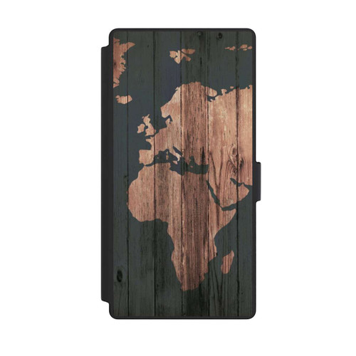 Samsung Galaxy S23 Ultra NIVOflip Wooden World Map