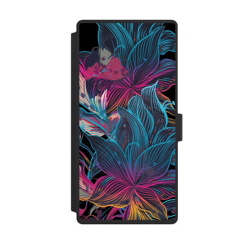 Galaxy S23 Ultra NIVOflip Le pouvoir des fleurs néon