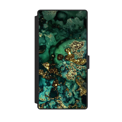 Samsung Galaxy S23 Ultra NIVOflip Marbre Cyan Scintillant