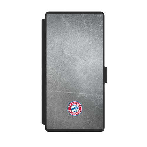 Samsung Galaxy S23 Ultra NIVOflip Klassisches FCB Logo Klein - Bunt auf Metalllook