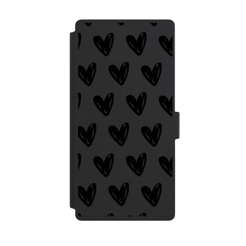 Samsung Galaxy S23 Ultra NIVOflip Herzen Schwarz ohne Hintergrund