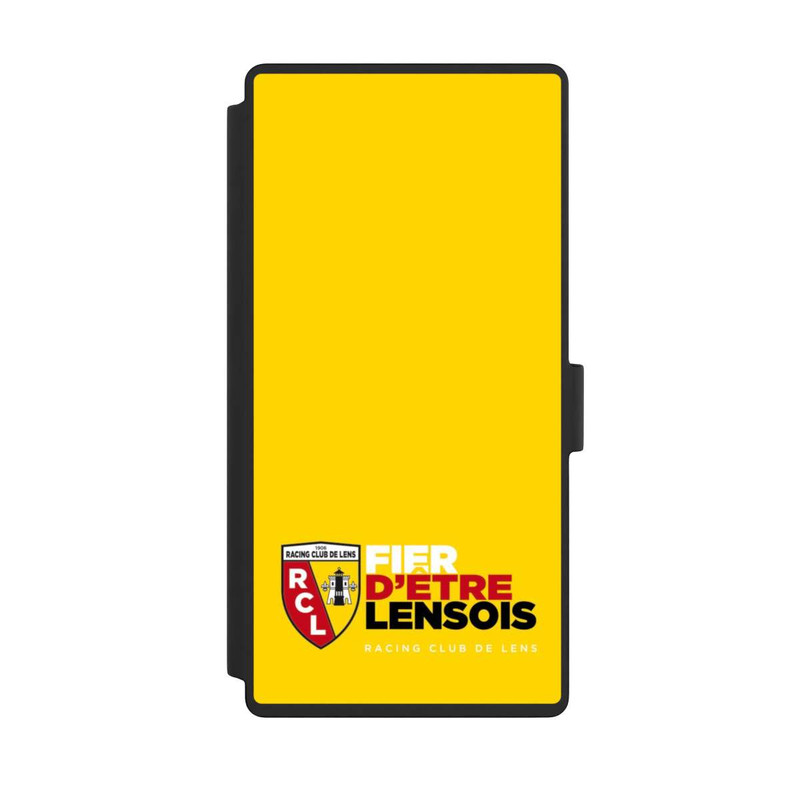 Galaxy S23 Ultra NIVOflip Fond Logo RCL Jaune