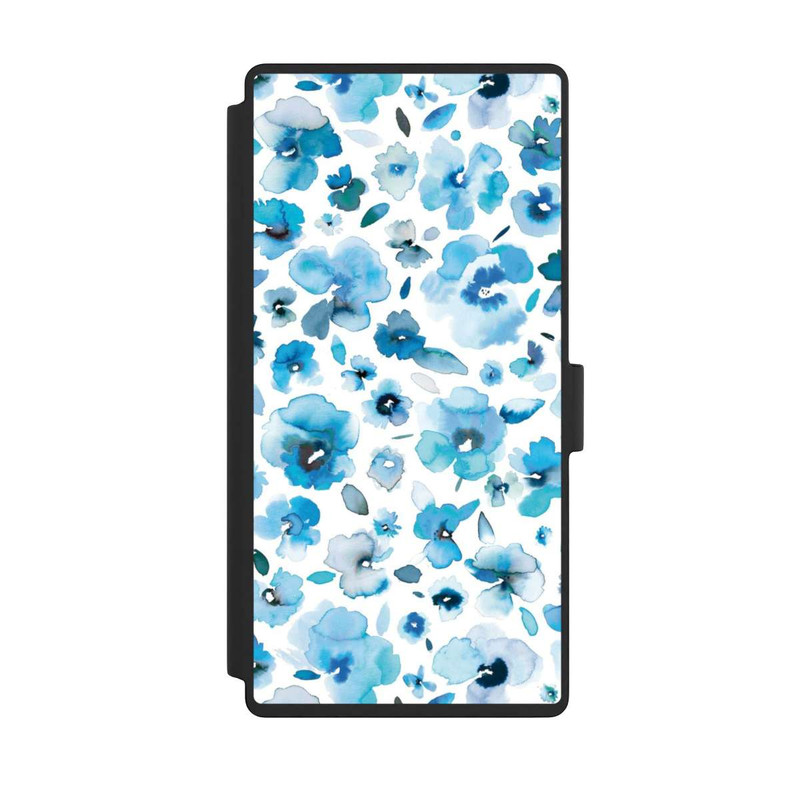 Galaxy S23 Ultra NIVOflip Blue Tropical Flowers