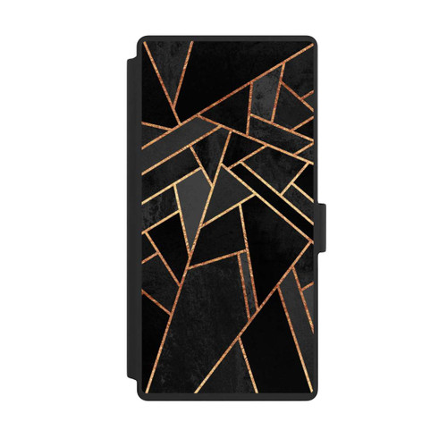 Samsung Galaxy S23 Ultra NIVOflip Schwarze Nacht Gold Druck