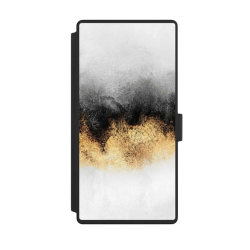 Samsung Galaxy S23 Ultra NIVOflip Grauer Himmelstaub Golddruck