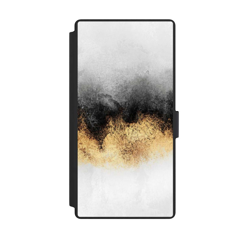 Galaxy S23 Ultra NIVOflip Grauer Himmelstaub Golddruck