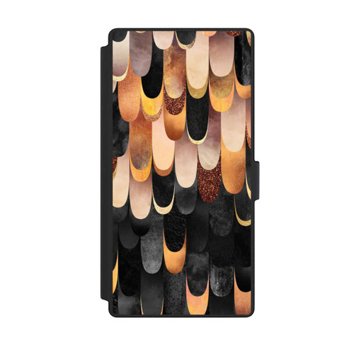 Samsung Galaxy S23 Ultra NIVOflip Plumes Cuivre et Noir