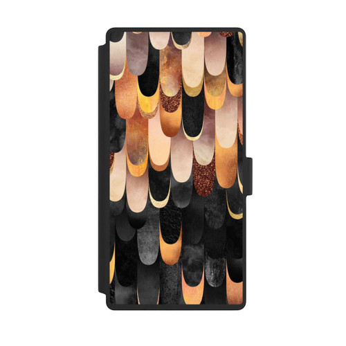 Samsung Galaxy S23 Ultra NIVOflip Gefiedertes Kupfer und Schwarz