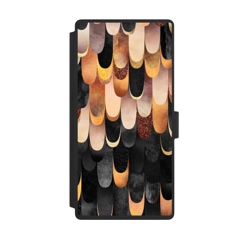 Galaxy S23 Ultra NIVOflip Plumes Cuivre et Noir