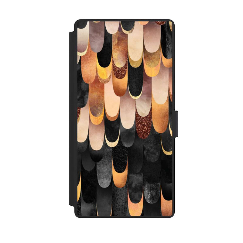 Galaxy S23 Ultra NIVOflip Gefiedertes Kupfer und Schwarz