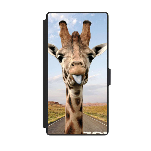 Samsung Galaxy S23 Ultra NIVOflip Giraffe auf der Straße