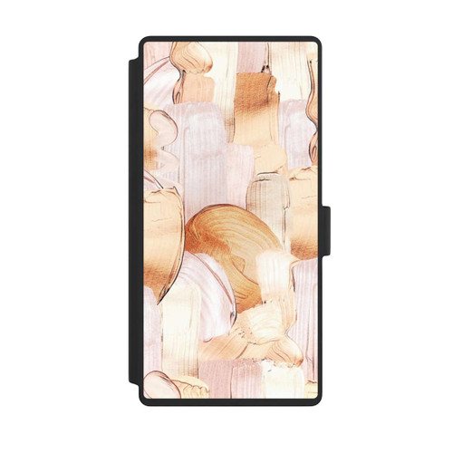 Samsung Galaxy S23 Ultra NIVOflip White/Gold Brush Pattern