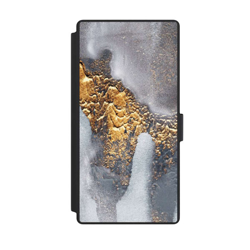 Samsung Galaxy S23 Ultra NIVOflip Concrete Gold Glitter Look