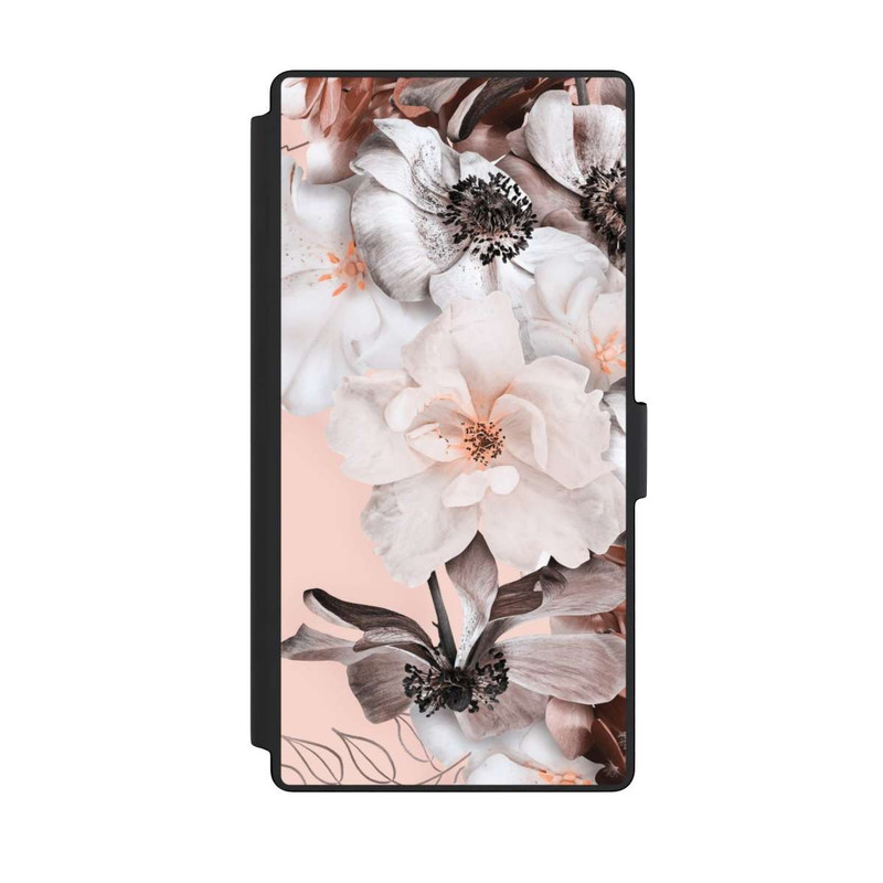 Galaxy S23 Ultra NIVOflip Mur de fleurs roses