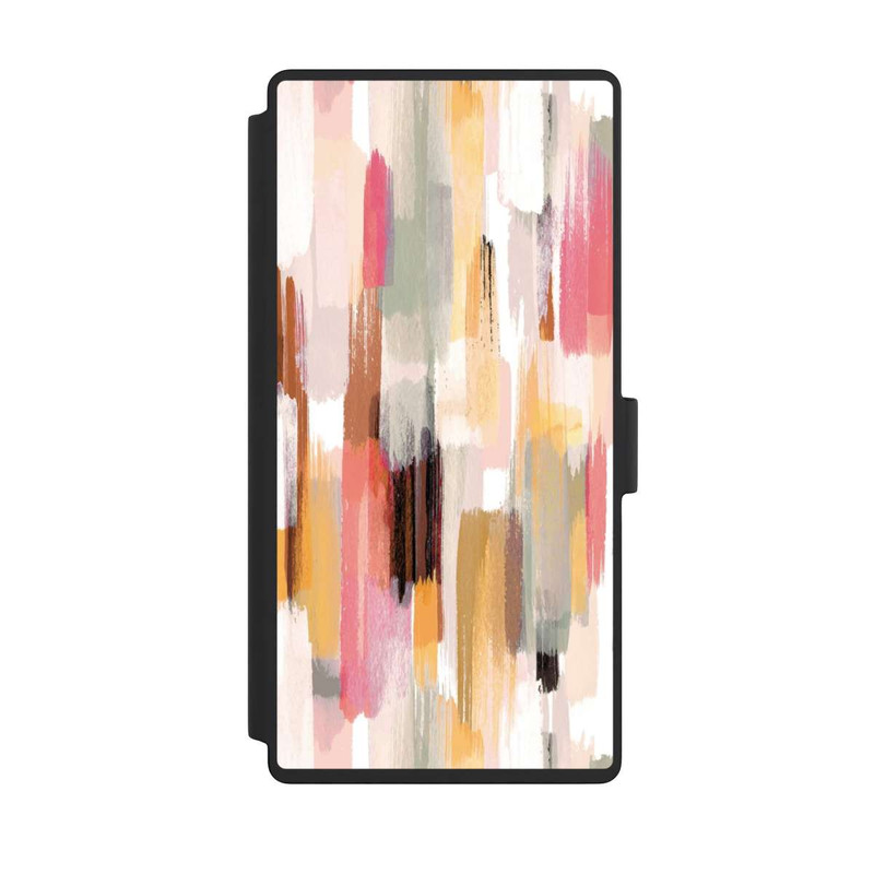 Galaxy S23 Ultra NIVOflip Coups de pinceau abstraits Nuances d'automne
