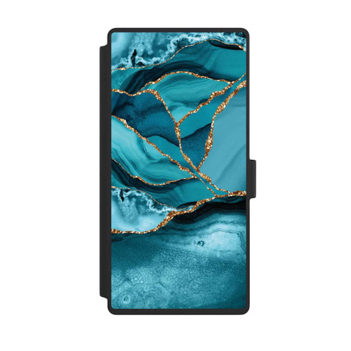 Samsung Galaxy S23 Ultra NIVOflip Eisblaue Marmor Landschaft