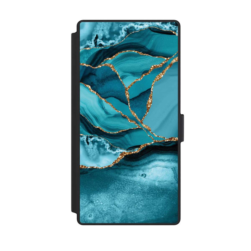 Galaxy S23 Ultra NIVOflip Eisblaue Marmor Landschaft