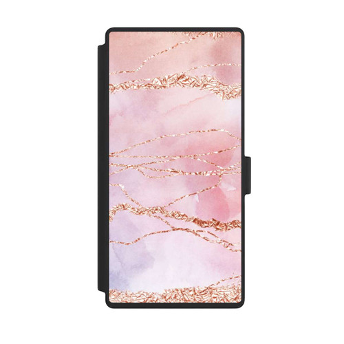 Samsung Galaxy S23 Ultra NIVOflip Glitzer Look Pink Mädchen Marmor