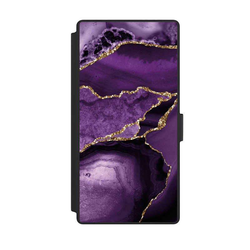 Galaxy S23 Ultra NIVOflip Marbre Violet Paysage