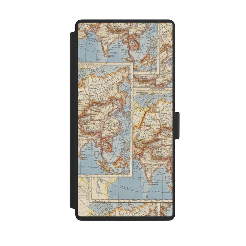 Galaxy S23 Ultra NIVOflip Carte du monde vintage