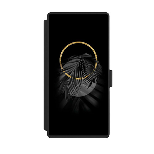 Samsung Galaxy S23 Ultra NIVOflip tropische Blätter schwarz