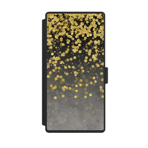 Samsung Galaxy S23 Ultra NIVOflip glänzender Goldregen