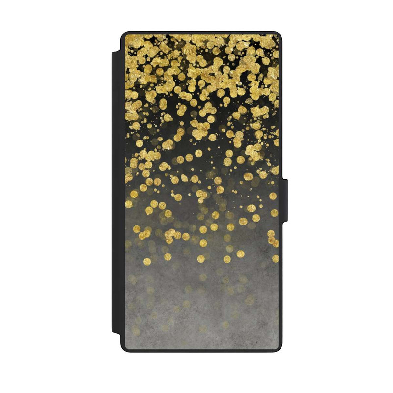 Galaxy S23 Ultra NIVOflip glänzender Goldregen