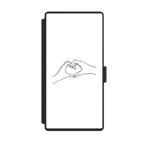 Samsung Galaxy S23 Ultra NIVOflip Herz Hände Line Art