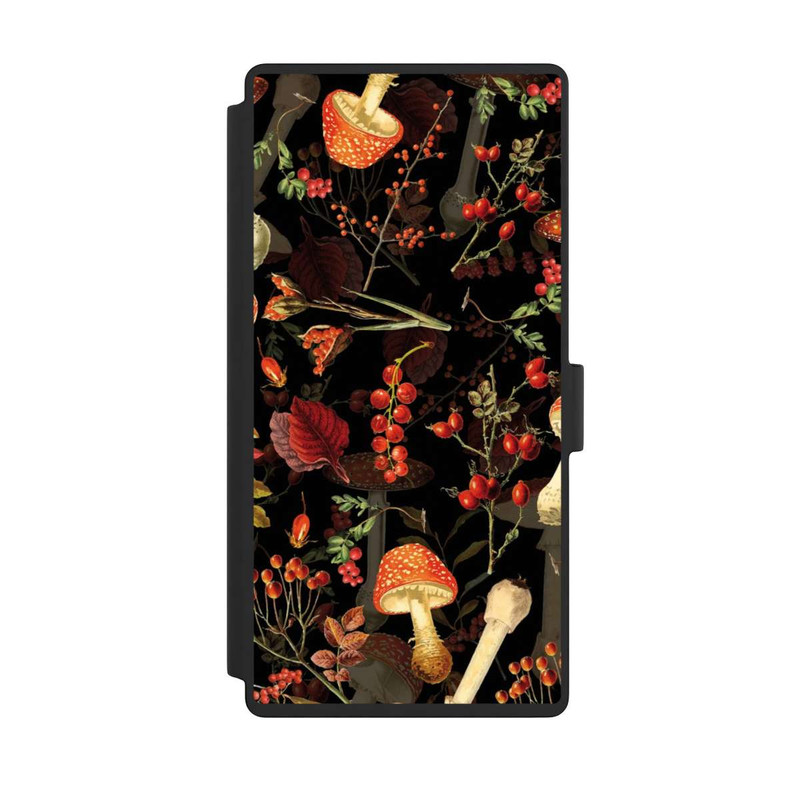 Galaxy S23 Ultra NIVOflip Mushroom Pattern Black