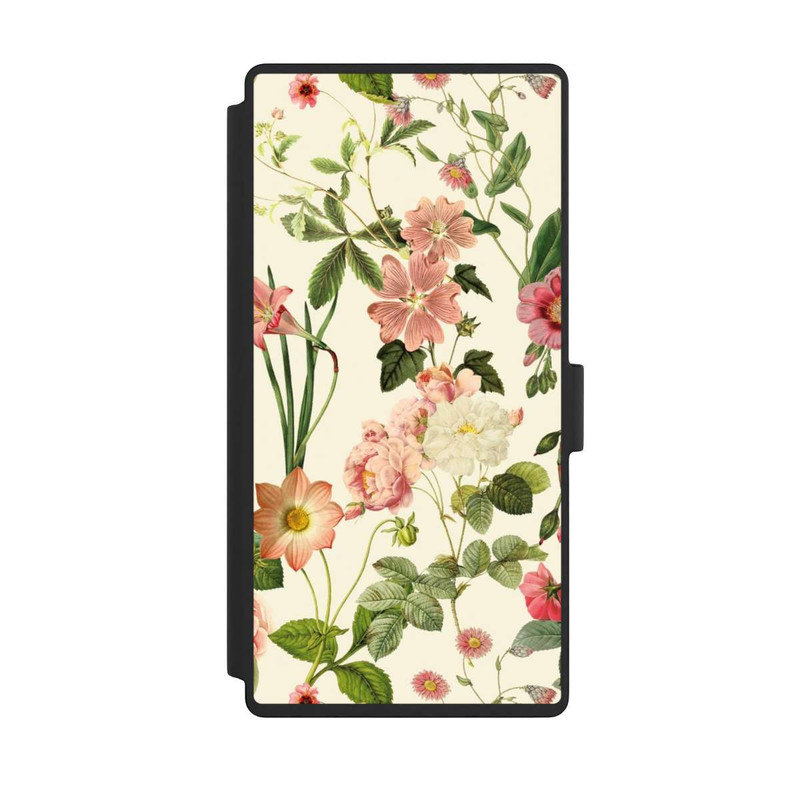 Galaxy S23 Ultra NIVOflip Fleurs sauvages sur jaune clair