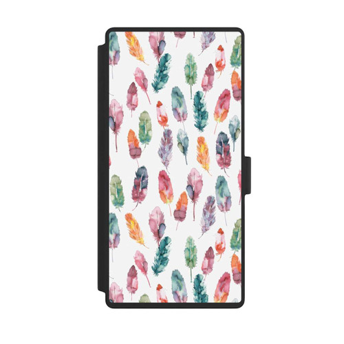 Samsung Galaxy S23 Ultra NIVOflip Aquarellfedern Boho