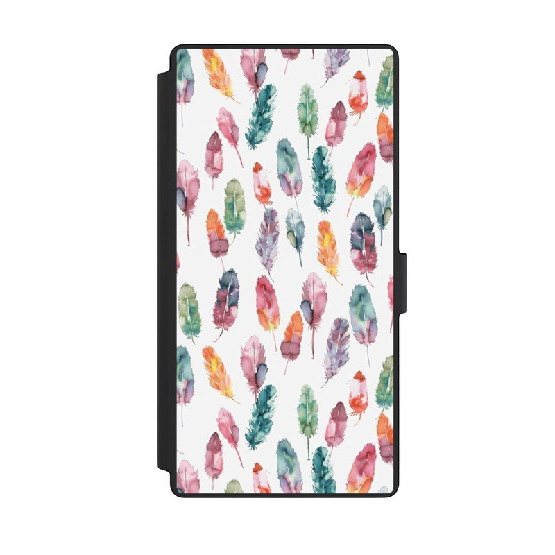 Galaxy S23 Ultra NIVOflip Aquarellfedern Boho