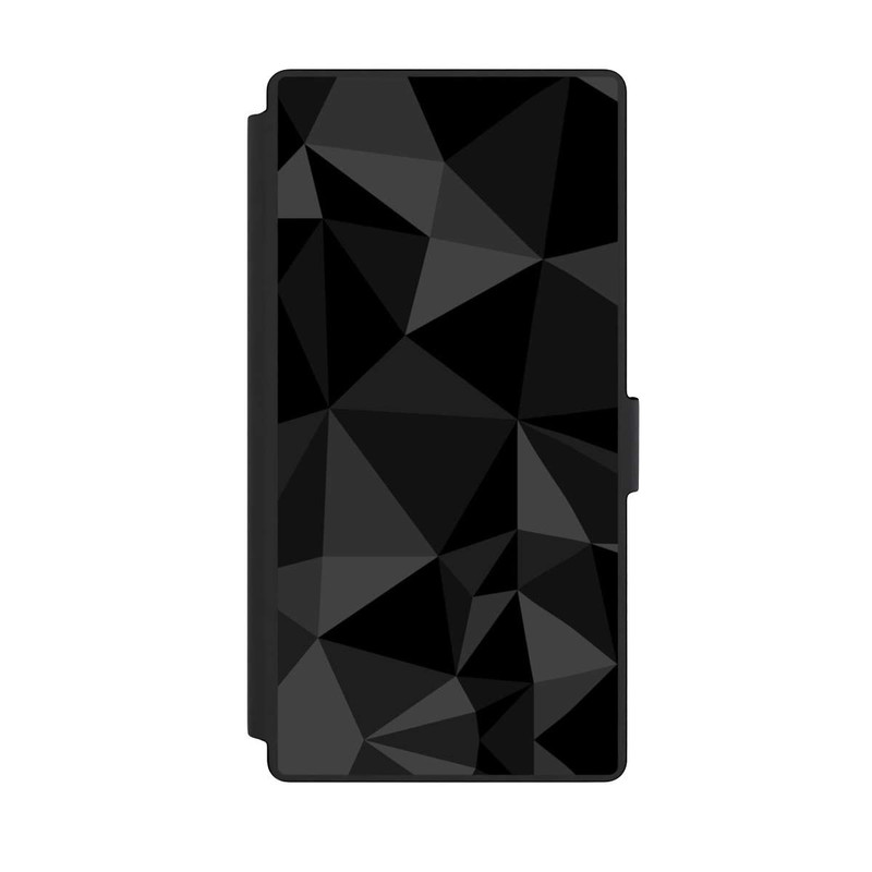 Galaxy S23 Ultra NIVOflip Polygonmuster schwarz