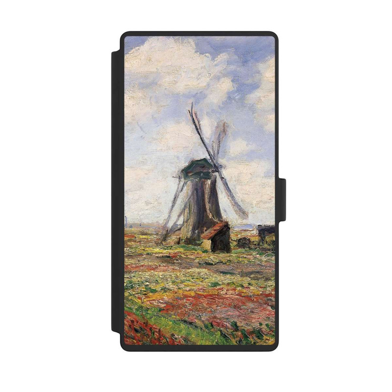 Galaxy S23 Ultra NIVOflip Tulpenfelder mit der Rijnsburger Windmühle von Claude Monet