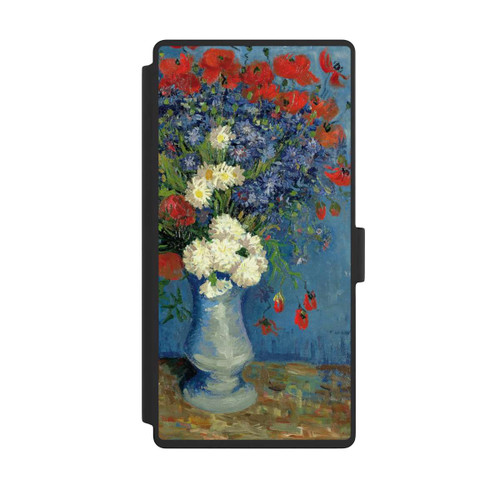 Samsung Galaxy S23 Ultra NIVOflip Stillleben Vase mit Kornblumen und Mohnblumen von Vincent Van Gogh