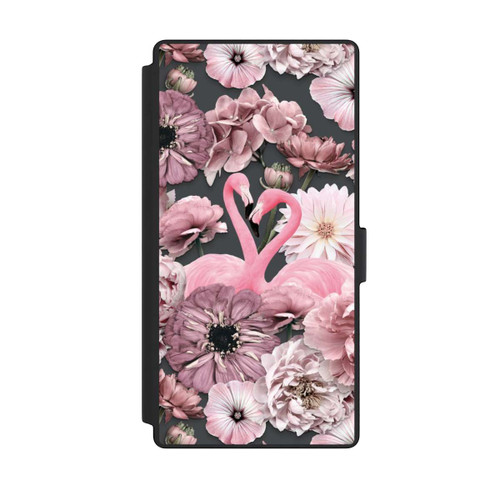 Samsung Galaxy S23 Ultra NIVOflip Flamingos in Blumen Muster