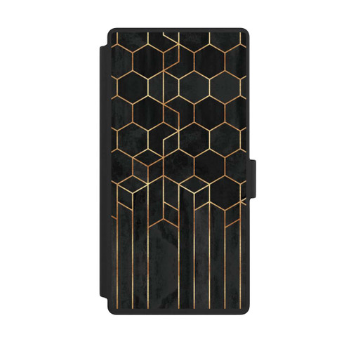 Samsung Galaxy S23 Ultra NIVOflip Schwarze Sechsecke