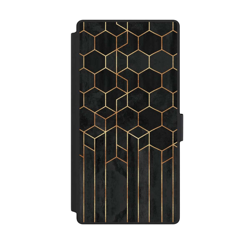 Galaxy S23 Ultra NIVOflip Schwarze Sechsecke