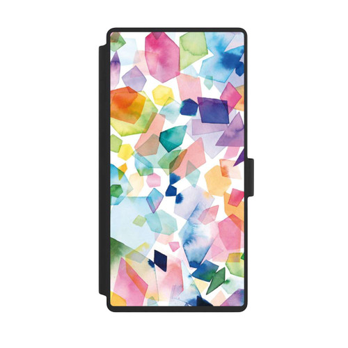 Samsung Galaxy S23 Ultra NIVOflip Bunte Aquarelledelsteine ​​und Diamanten