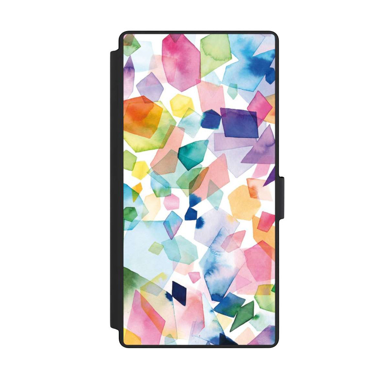 Galaxy S23 Ultra NIVOflip Bunte Aquarelledelsteine ​​und Diamanten