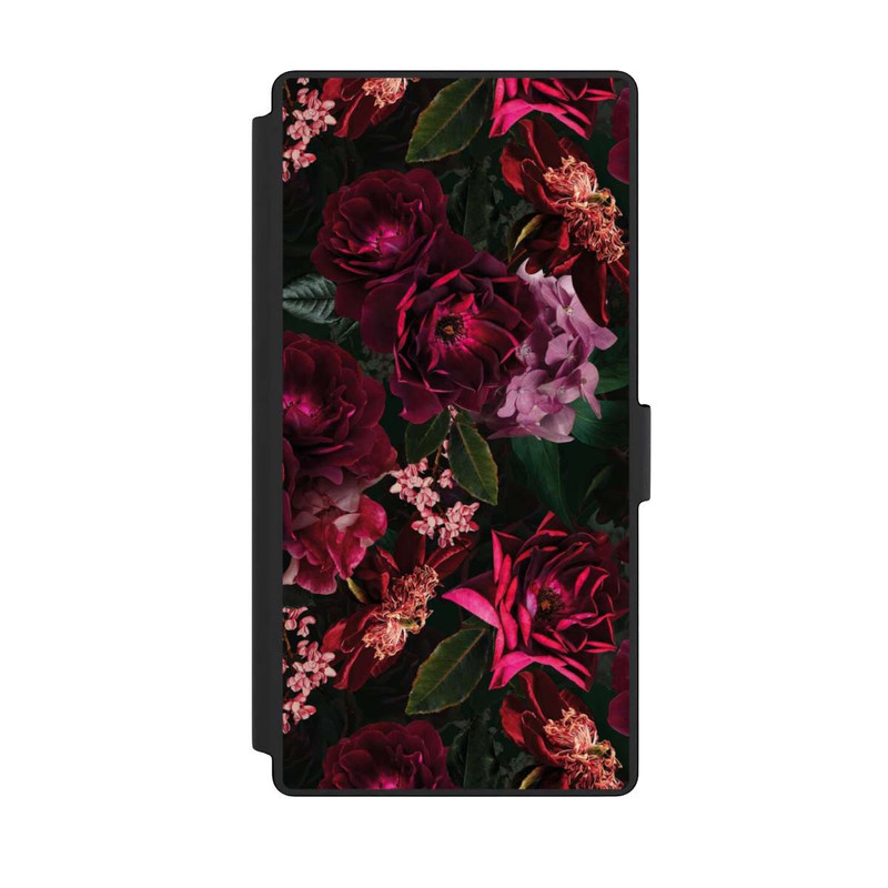 Galaxy S23 Ultra NIVOflip Dunkelrote und rosa Blüten